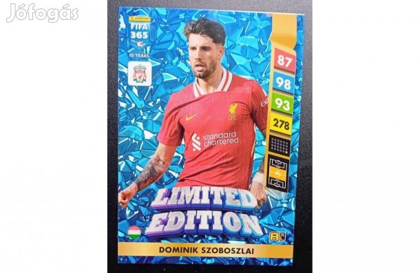 Szoboszlai Dominik Liverpool Limited Edition focis kártya FIFA 2025