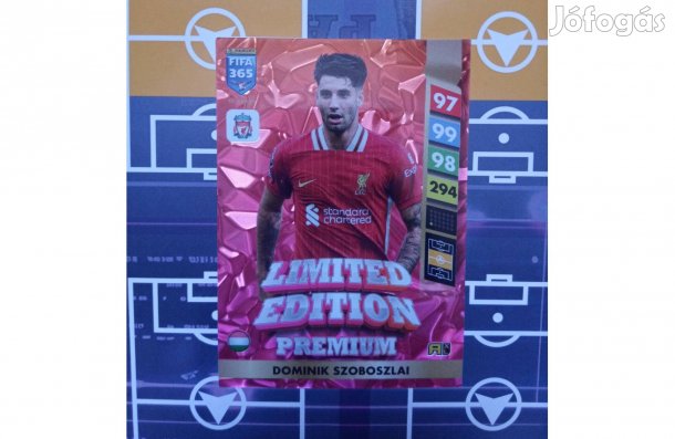 Szoboszlai Dominik Panini Fifa 365 2025 Premium Limited focis kártya