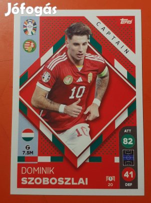 Szoboszlai Dominik Topps Euro 2024 focis kártya