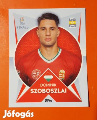 Szoboszlai Dominik Topps Nemzetek ligája matrica