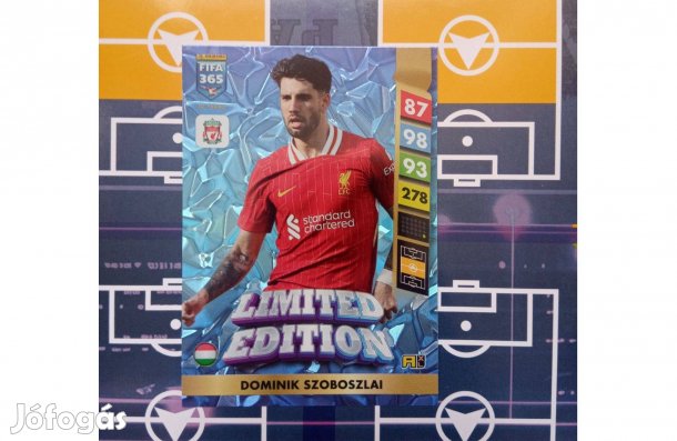 Szoboszlai Dominik (Liverpool) Panini Fifa 365 2025 Limited kártya
