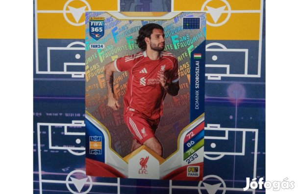 Szoboszlai Dominik (Liverpool) Panini Fifa 365 2026 Fans focis kártya