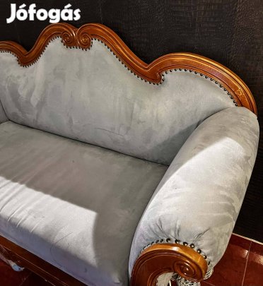 Szofa! Neobarokk, ívelt fakerettel,!
