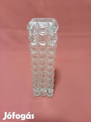 Szögletes üveg váza dekoráció eladó !