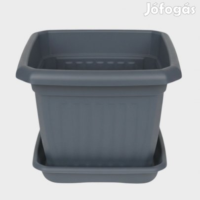Szögletes virágcserép alátéttel 50cm