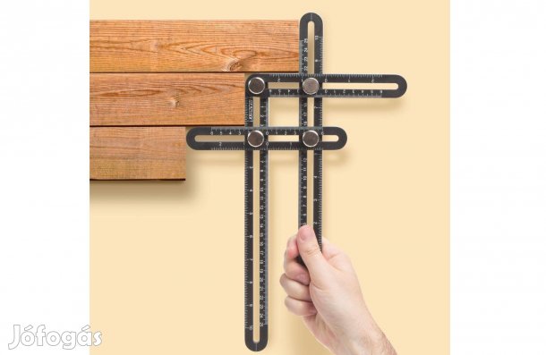 Szögmérő Fém szögmásoló szögsablon állítható colostok sablon vonalzó