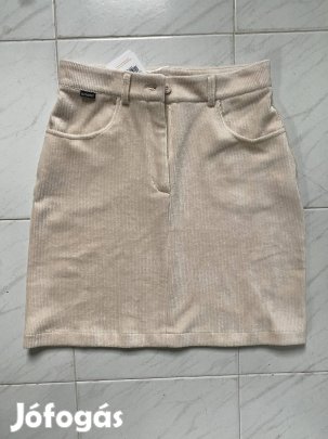Szoknya S méretü, kord, bézs