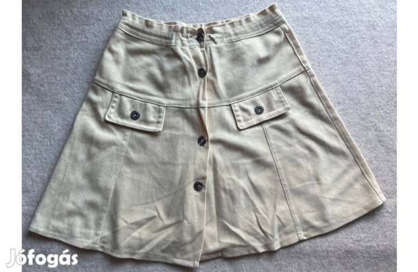 Szoknya, alkalmi, elegáns, lányka, bézs