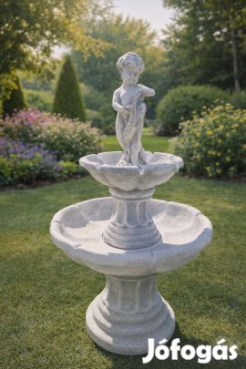 Szökőkút puttó figurával