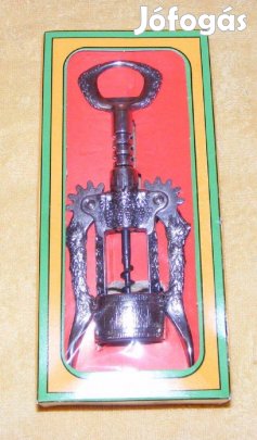 Szőlő mintás dugóhúzó, bontó