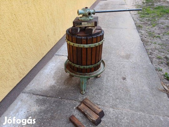 Szőlő prés, 18 literes eladó. Budapest XXI.ker. és Szigetszentmiklós