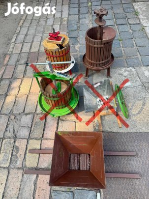 Szőlő prés, szőlő daráló, gyümölcs daráló, aprító