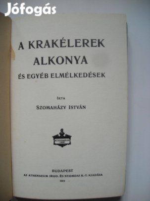 Szomaházy István: A krakélerek alkonya