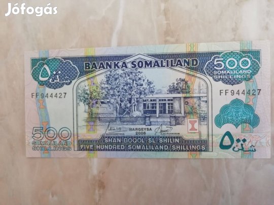 Szomáli 500 Schillings 2006-os kiadású papírpénz