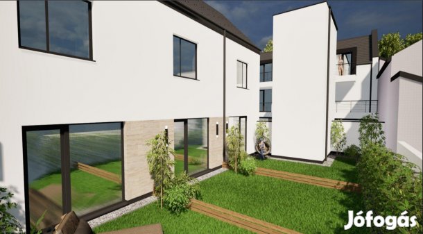 Szombathely belvárosában 55 m2-es + 41 m2 előkertes ÚJ építésű lakás
