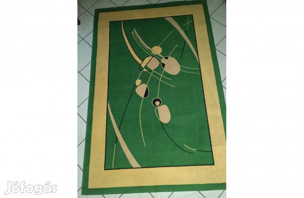Szőnyeg 150 x 220 cm ( Zöld - beige színű )