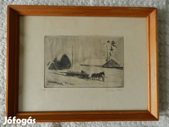 Szőnyi István "Tanya" rézkarc