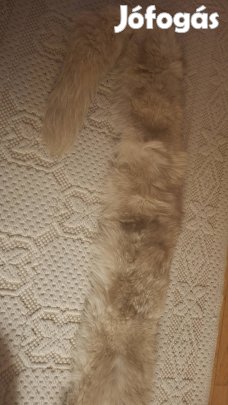 Szőrme gallér ezüst 