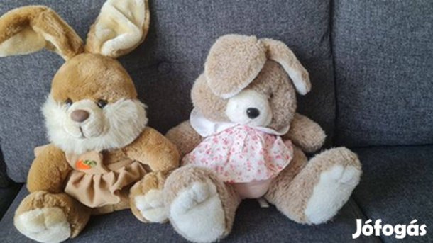 Szőrme nyuszi figurák