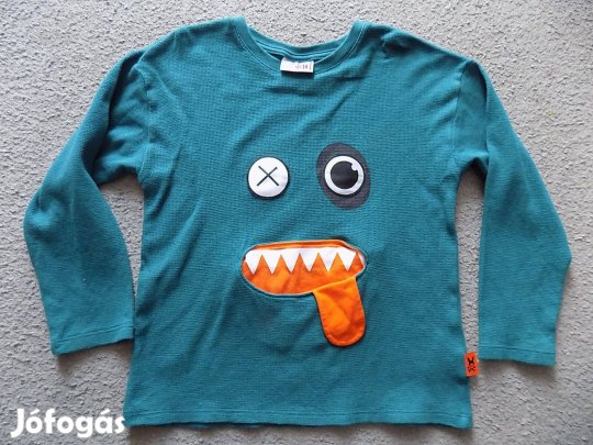 Szörnymintás pulóver, 116-os méret