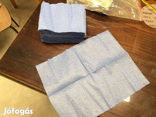 Szöszmentes törlőkendő 40x30 as kék lyukacsos Mézeskendő szerű kendő