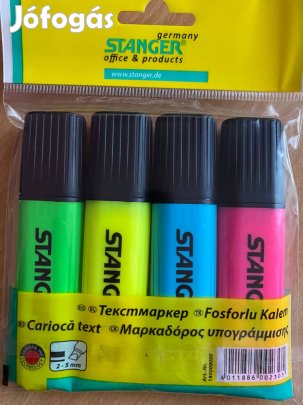 Szövegkiemelő-kihúó filct 4 db - Stanger