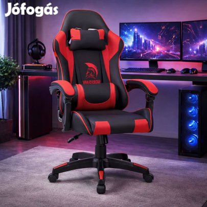 Szövet Gamer szék Warrior Basic 1-F piros-fekete