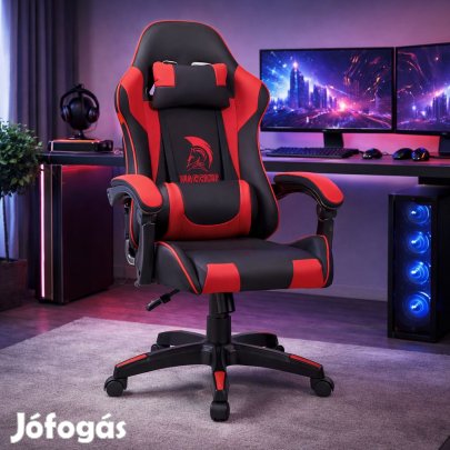 Szövet Gamer szék Warrior Basic 1-F piros-fekete