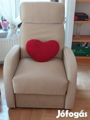 Szövet relax funkciós fotelek 2 db, megkímélt állapotban