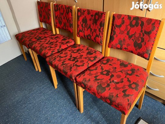 Szövetes retro szék - 4 db