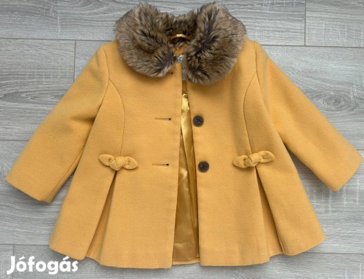 Szövetkabát sapkával 12-18 hó