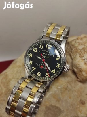 Szovjet Acéltokos Pobeda Sturmanszki 15 köves Mechanikus szép karóra