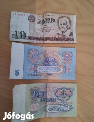 Szovjet És Német Papírpénzek