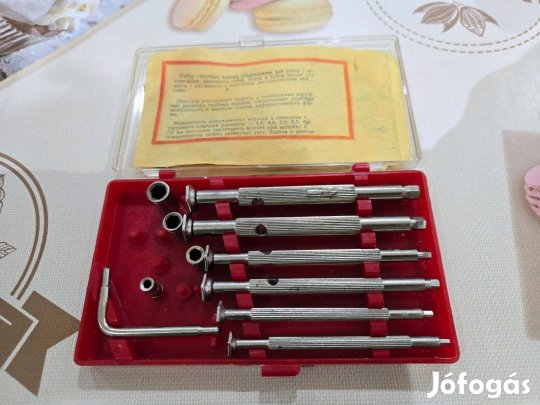 Szovjet gyártmányú precíziós dugókulcs készlet