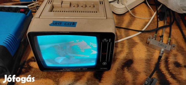 Szovjet orosz elektronika 407 kis tv mini tévé