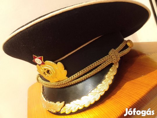 Szovjet tengerész tiszti tányérsapka. Méret 57