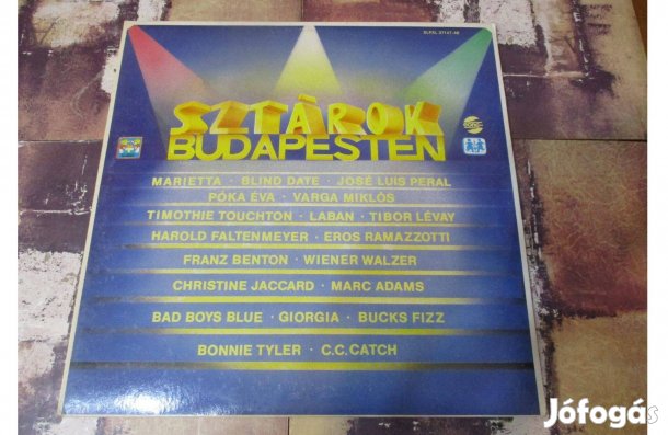 Sztárok Budapesten dupla bakelit hanglemez album eladó