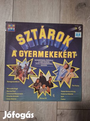 Sztárok a gyermekekért bakelit lemez 