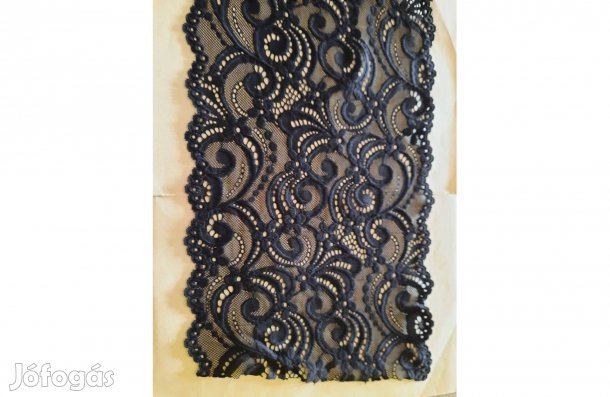 Sztreccs pamut csipkék, fekete, fehér 3-16 cm- ig eladó./Kelenföld