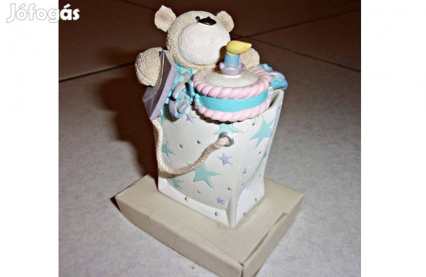 Születésnapi ajándék maci szív doboz dekoráció dísz ékszertartó