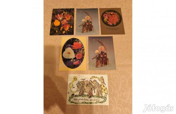 Születésnapi német képeslap 6 db darabonként is