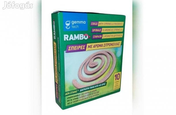 Szúnyogriasztó spirál szett (10 db) hosszú hatás, nyári estékhez