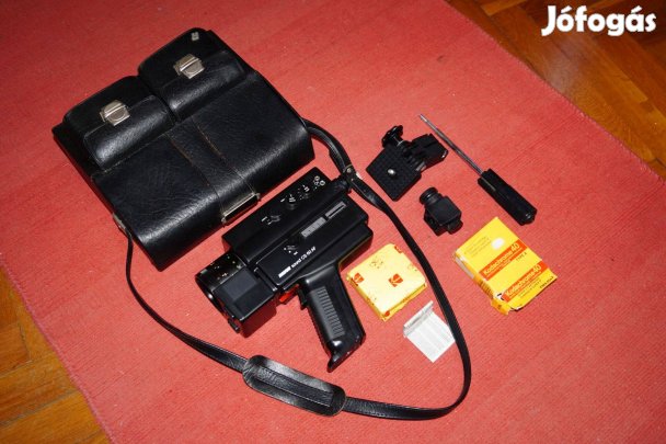 Szuper 8 hangos film felvevő bontatlan Kodak filmmel Revue c60 Chinon