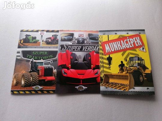 Szuper járművek - Új ismeretterjesztő füzetek gyermeknek egyben eladó!