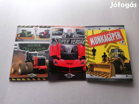 Szuper járművek - Új ismeretterjesztő füzetek gyermeknek egyben eladó!