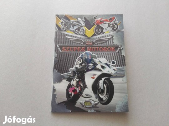 Szuper motorok - Teljesen Új ismeretterjesztő füzet gyermekeknek eladó