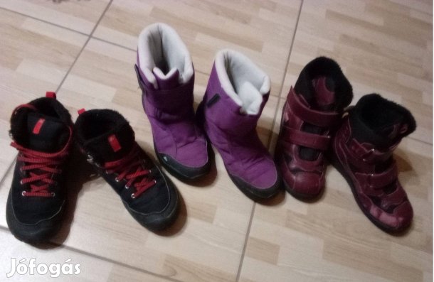 Szupinált bélelt csizma hótaposó téli bakancs 36