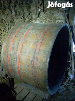 Szüretelő kád, fa dézsa 600L