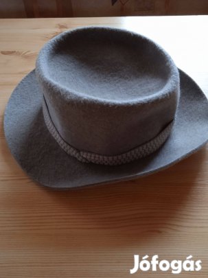 Szürke Női Kalap /fejkör:53cm/