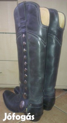 Szürke Sendra bőrcsizma újszerű 39